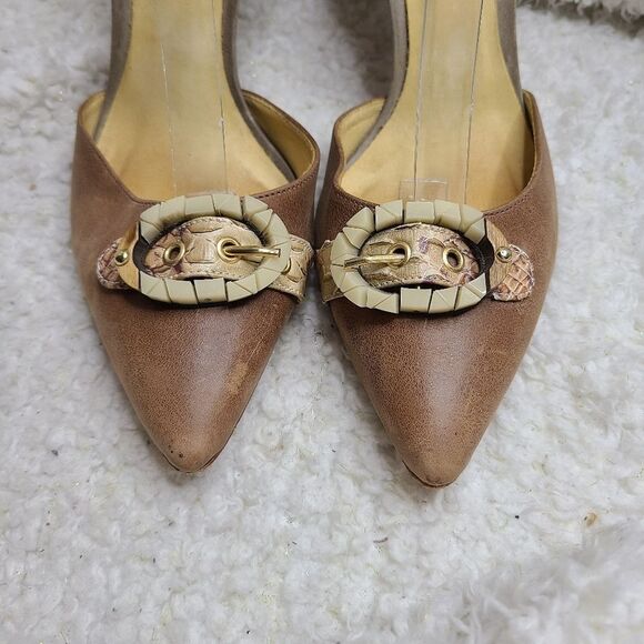 MS‎ Pointed Toe Ankle Strap Heels Sz 9 - Picture 5 of 9